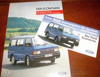 1986 2 Prospekte FORD ECONOVAN 2x8 Seiten PORTOFREI! Nordrhein-Westfalen - Moers Vorschau