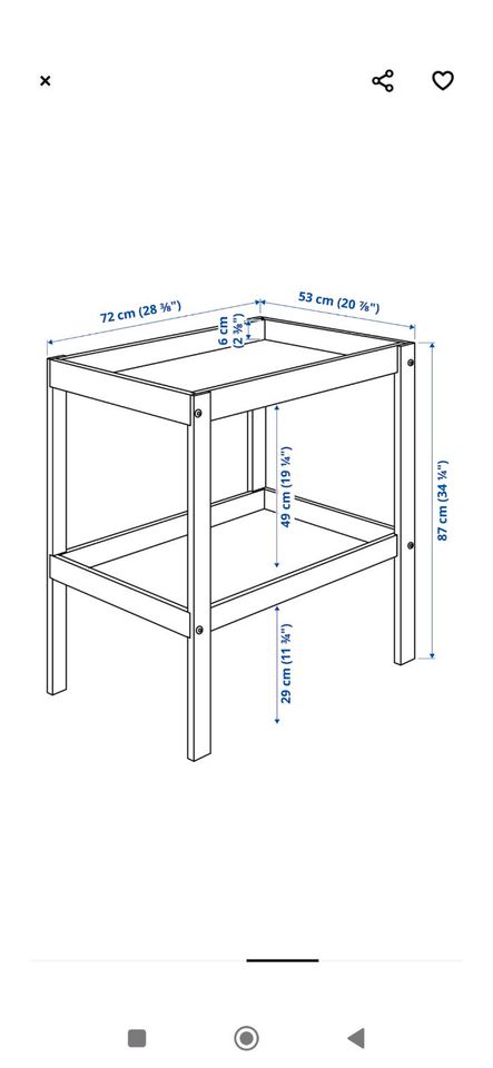 Wickeltisch Ikea Sniglar in Neubrandenburg