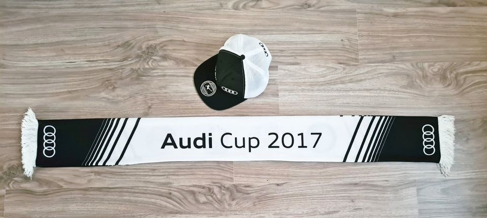 AUDI Cup 2017 Fan Schal + Cap Kappe Bayern München Madrid Fußball in Bayern  - Stammham b. Ingolstadt | eBay Kleinanzeigen ist jetzt Kleinanzeigen