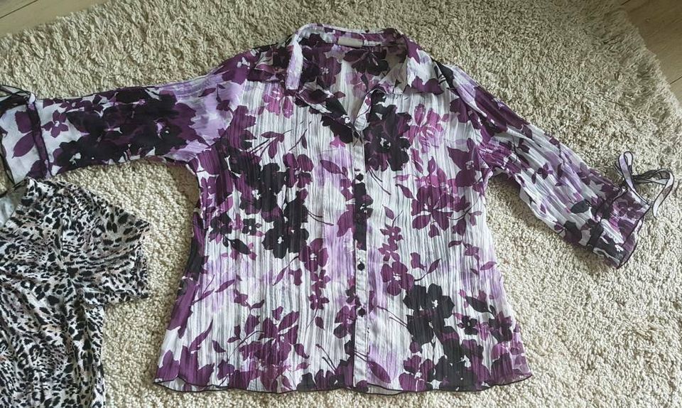 Bluse Blumen Print Gr. XL Damen C&A in Zossen-Dabendorf