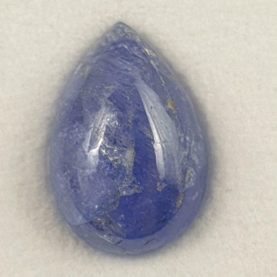 Echter Tansanit tropfen Cabochon ( 7,01 Ct. ) 14,8 x 10 mm in Recklinghausen