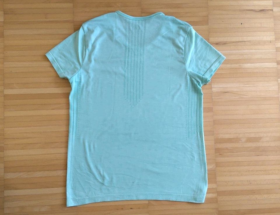 Funktions-T-Shirt Damen 36 38 S M Sport Shirt Kurzarm Mint Grün in Kissing