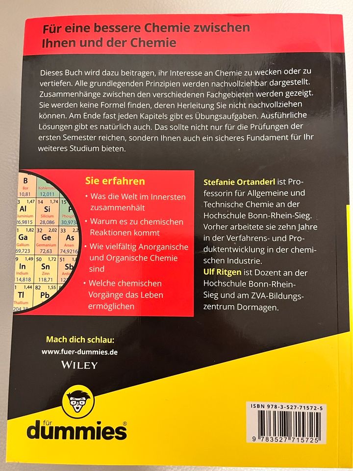 Chemie Das Lehrbuch Dummies in Ansbach