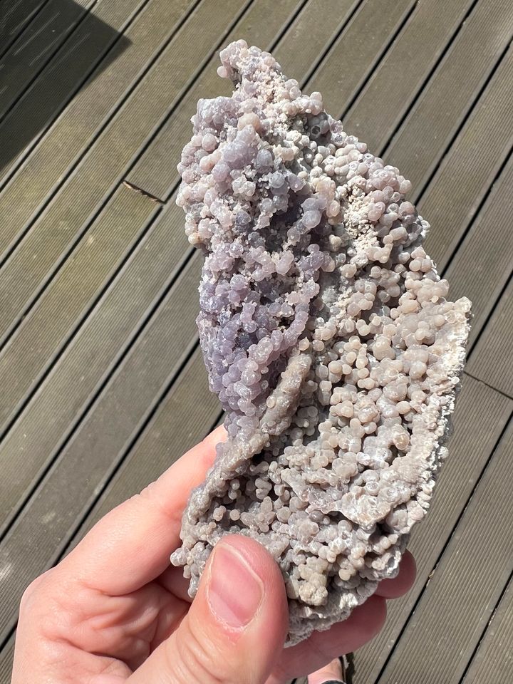 Großer Traubenachat lila Heilstein Rohkristall Achat Grape Agate in Duisburg