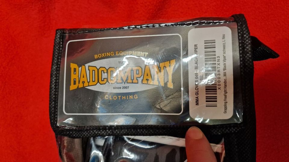 BadCompany MMA Gloves Black Viper Größe L -wie neu- in Brachbach