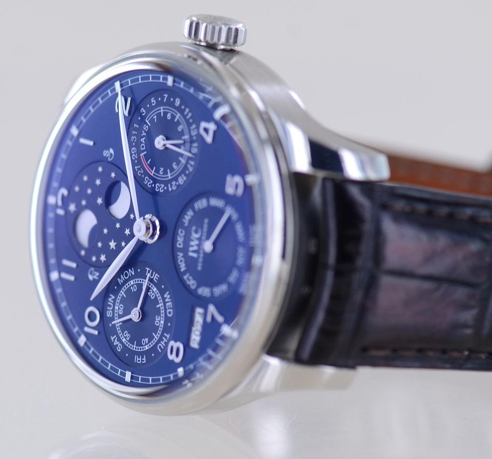 IWC Uhr Portugieser Perpetual Ewiger Calendar 7-Tage Double Moon in Langenfeld