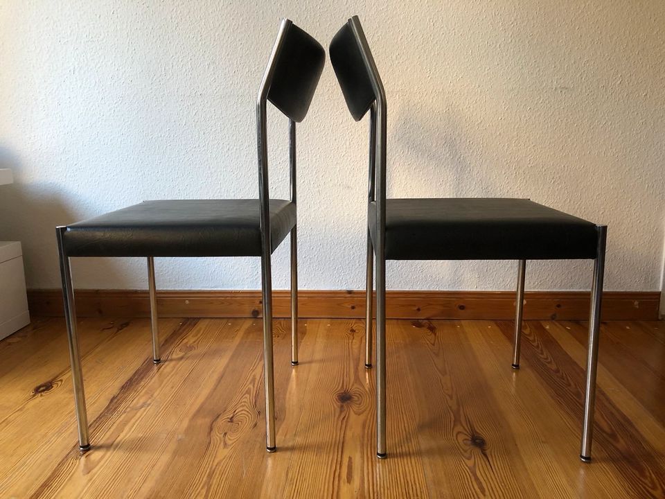 Designer Stuhl von Bandixen Vintage 60er Jahre Dining Chair Chrom in Berlin