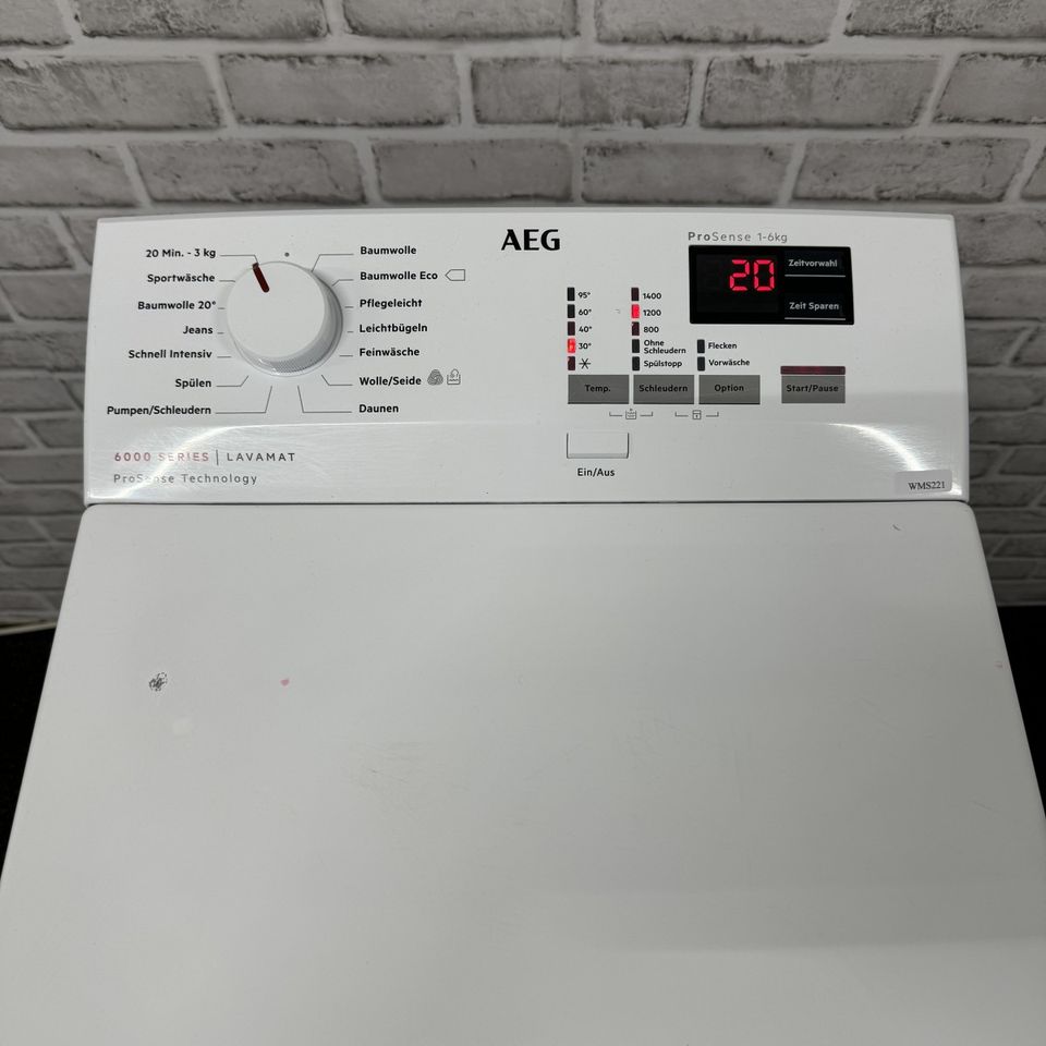 Toplader Waschmaschine AEG 6KG F:EEK 1 Jahr Garantie/Lieferung in Hamburg