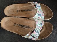 Birkenstock Madrid weiß mit Blumen Größe 40 wie neu Schleswig-Holstein - Bad Oldesloe Vorschau