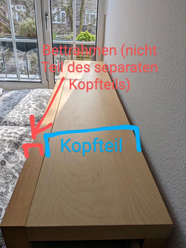 IKEA Malm Kopfteil mit Schubladen / Nachttischen in Hamburg