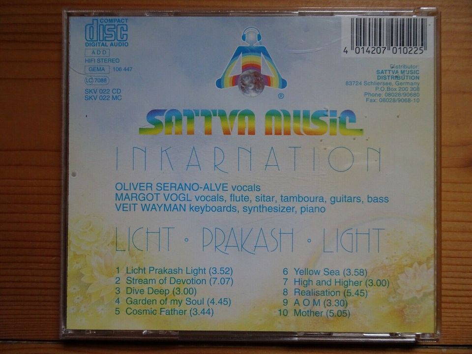 Inkarnation, Licht Prakash Light, CD in Ortenberg