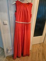 Abendkleid Orsay koralle orange mit Perlen 42 Niedersachsen - Springe Vorschau