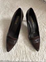 Ralph Lauren Pumps braun Leder Größe 38,5 Baden-Württemberg - Birkenfeld Vorschau