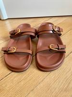 Zara Sandale Riemchen Braun Cognac Beige Gold 41 Berlin - Friedenau Vorschau