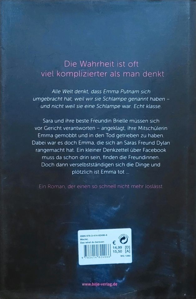 Das wirst du bereuen - Amanda Maciel, Hardcover Buch in Rheinbach