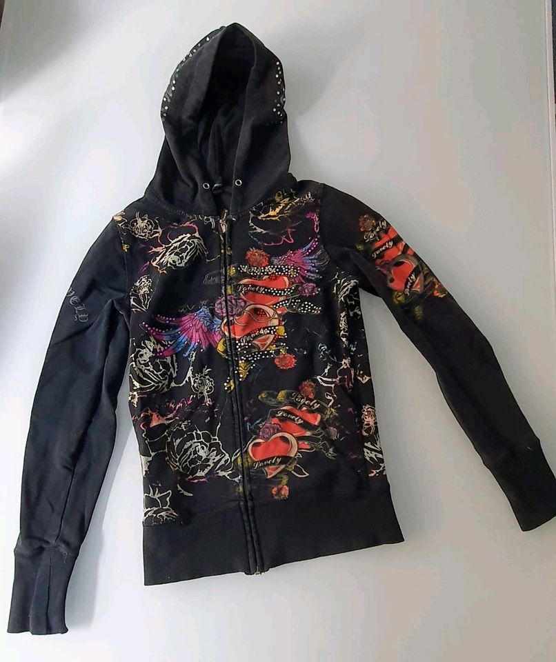 Kinder Mädchen Sweatshirt Jacke Kapuzenjacke  Strass in Aachen