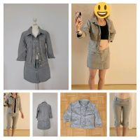 Vero Moda Jeans Set hellgrau Gr 38 Jacke Rock Hose knielang Kr. München - Taufkirchen Vorschau