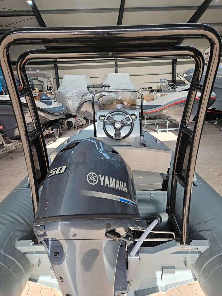 Zar Mini RIB14 DL RIB Schlauchboot mit 50ps Yamaha Außenborder in Nödike