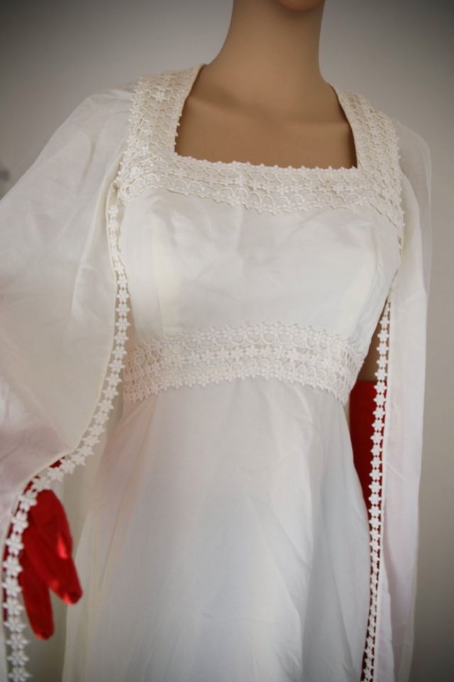 Vintage kleid 1960's Maggy Rouff Paris Couture Bridal Dress Gown in Weingarten