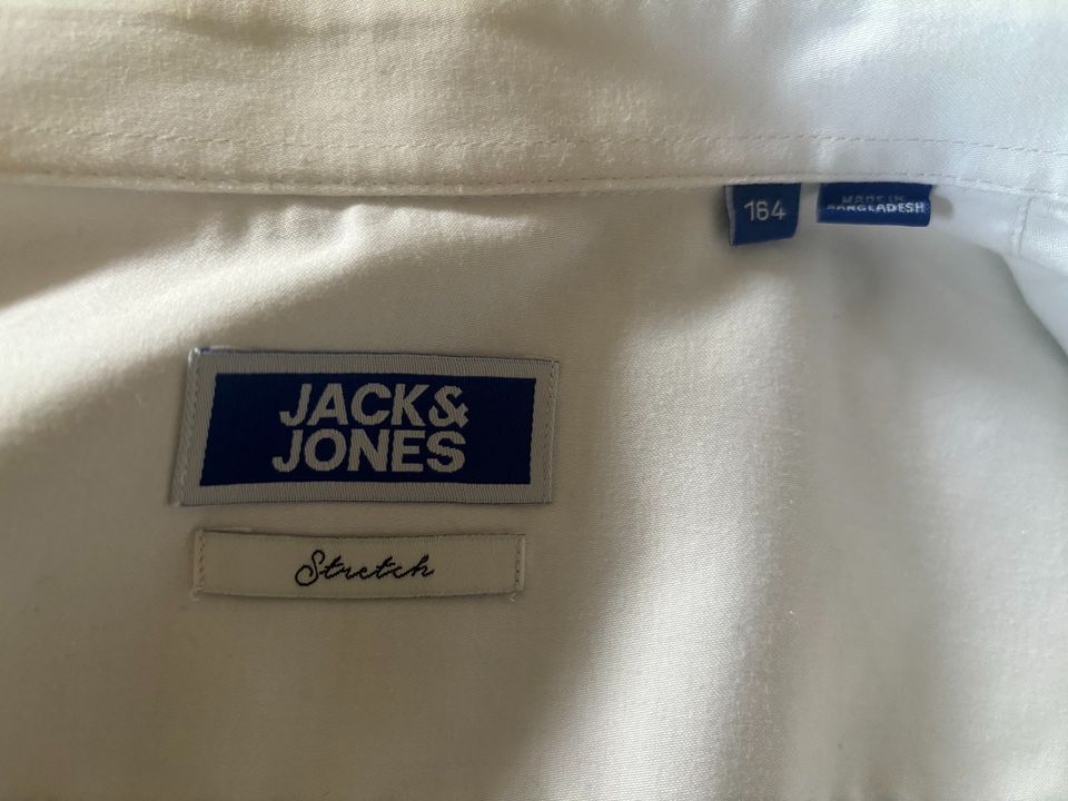 Jack & Jones - Hemd weiß, Größe 164 in Tönisvorst