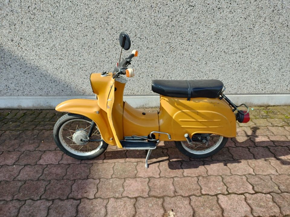 Simson Schwalbe KR 51/2 Originallack Saharagelb Papiere DDR in Werdau