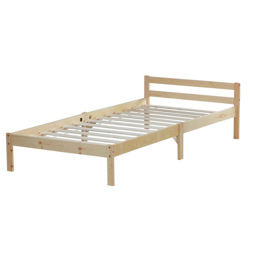 Bett Holzbett Futonbett Kinderbett Natur Holz 90x200 NEU 030-Fr in Frankfurt am Main