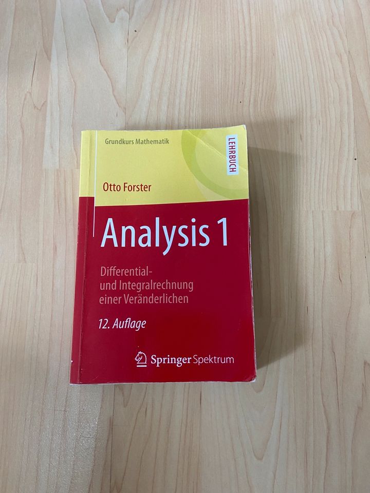 Analysis 1 Lehrbuch - Otto Forster - Springer Verlag in Centrum