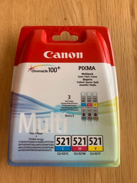 Canon CLI-521 CMY Druckerpatronen Multipack 2934B010 in Nordrhein-Westfalen  - Lemgo | Drucker & Scanner gebraucht kaufen | eBay Kleinanzeigen ist jetzt  Kleinanzeigen | 