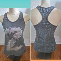 Zumba Fitness Tanktop Racerback Größe XS Grau Metallic Print Niedersachsen - Bad Pyrmont Vorschau