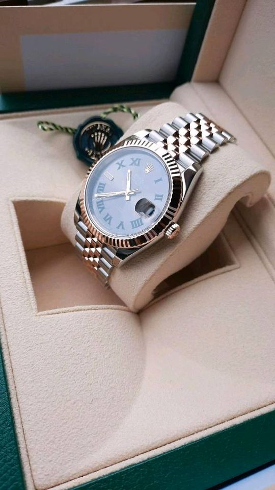 Rolex Datejust 41 Wimbledon/ Ungetragen-New/Edelstahl/Rosegold in Mainz