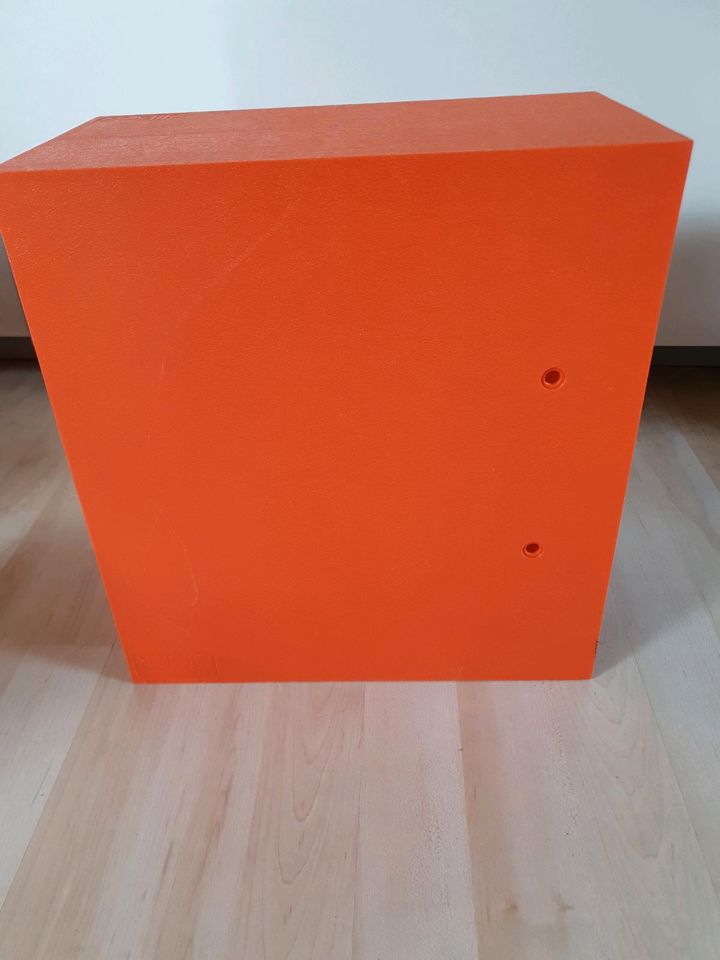 Schallplatten Box Aufbewahrung dibox Orange 70er in Zell am Main