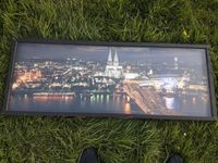 Cologne at night Köln Nacht XL 120cm Rahmen Glas Wandbild Rheinland-Pfalz - Stadtkyll Vorschau