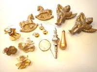 14 goldfarbige Deko alte Figuren Christbaumschmuck Weihnachtsdeko Nordrhein-Westfalen - Geldern Vorschau