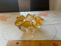 Glasschale massiv Böhmisches Glas gelb Berlin - Pankow Vorschau