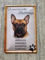 Blechschild Französische Bulldogge Duisburg - Rumeln-Kaldenhausen Vorschau