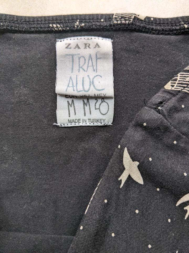 Zara TRF Tube Top M Vögel Punkte Rockabella schwarz weiß Schleife in Wismar