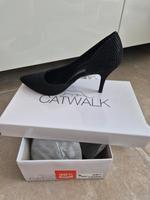 Raffinierter, schwarzer "Catwalk" Pumps, Größe 39 Nordrhein-Westfalen - Nottuln Vorschau