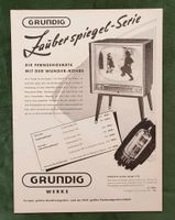 Grundig Zauberspiegel Fernseher Werbeanzeige 1956 Niedersachsen - Danndorf Vorschau