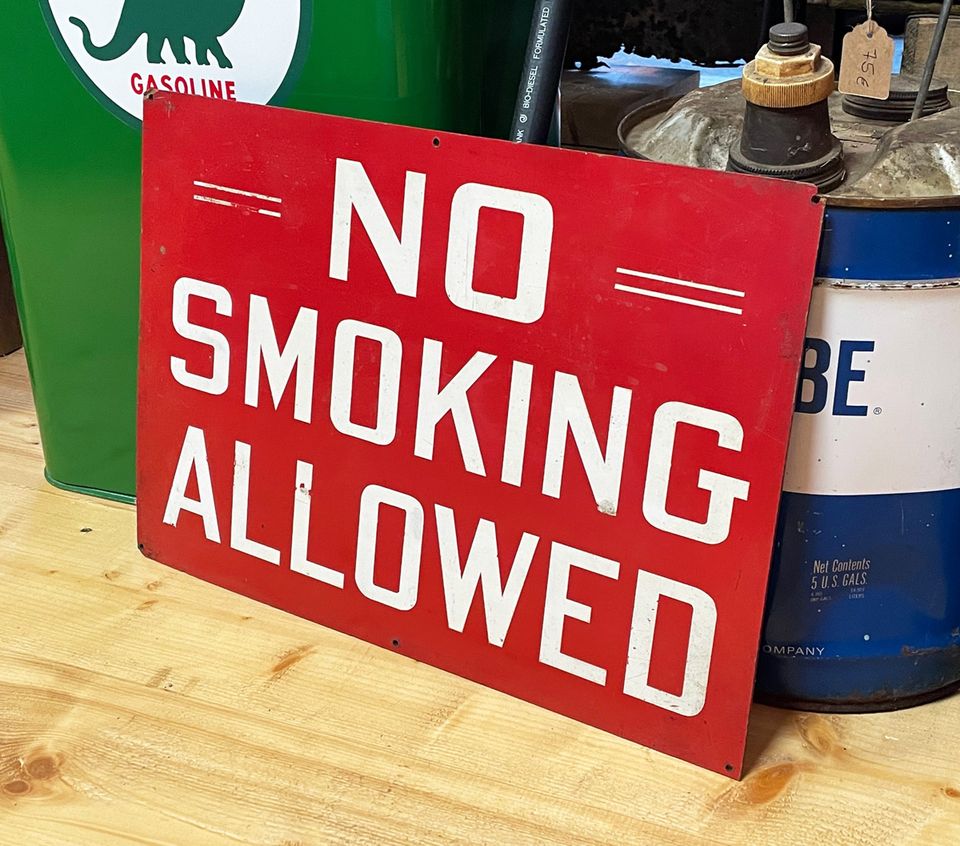 VINTAGE NO SMOKING ALLOWED HOLZ SCHILD ANTIK RAUCHEN VERBOTEN 50´ in Hamm