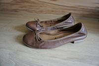 Ballerinas von Tamaris aus braunem Leder Bayern - Bad Reichenhall Vorschau