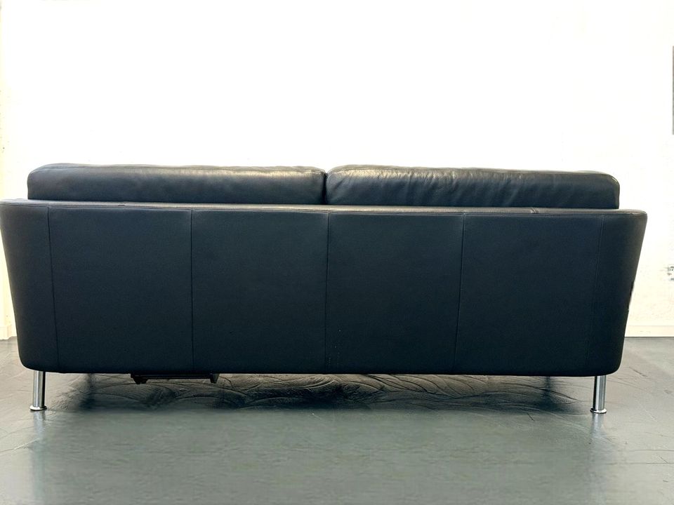 INTERTIME NIMBUS Designer Ledersofa schwarz mit Funktion in Viernheim