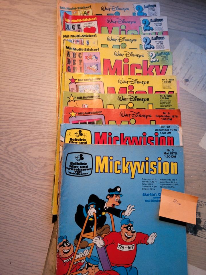 Einzelne Ausgaben "Mickyvision" (Micky Maus) für VB1 € je Stück in Essen