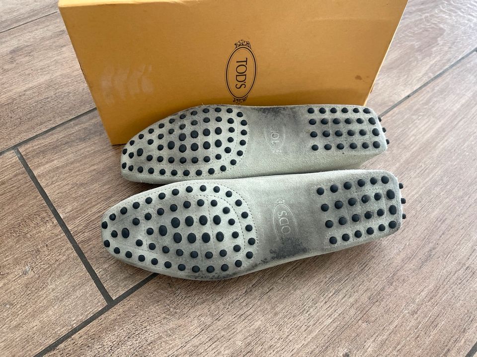 Tod’s Ballerina Mokassins Gr. 39,5 echt Leder Schuhe Loafer in Siegen