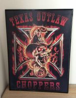 Texas Outlaw Choppers Bild Pappe Kunststoff Rahmen 57,5 x 43,5 cm Niedersachsen - Oldenburg Vorschau