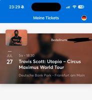 Travis Scott- Utopia Ticket (Frankfurt) Niedersachsen - Delmenhorst Vorschau