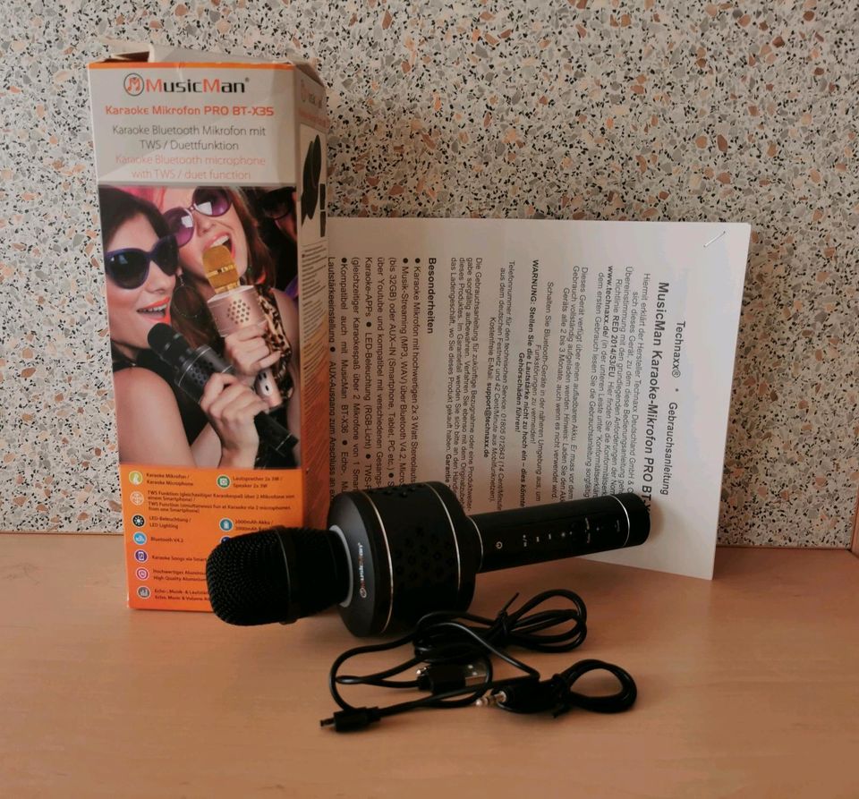 Technaxx, Karaoke-Mikrofon PRO BT-X35, MusicMan in Moosbach b. Vohenstrauß