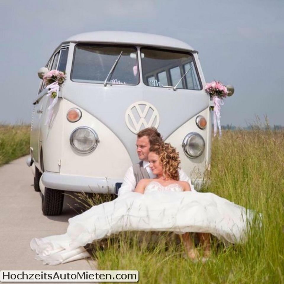 Oldtimer VW Bus Mieten VW T1 Grau Weiss bulli T2 Hochzeitsauto in Duisburg