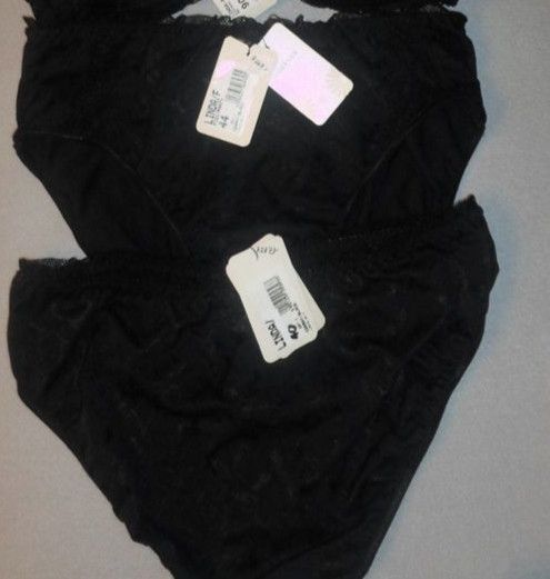 2 Stück Damen Slips schwarz Gr. 38-40 und 42-44 mit Etikett NEU in Landshut