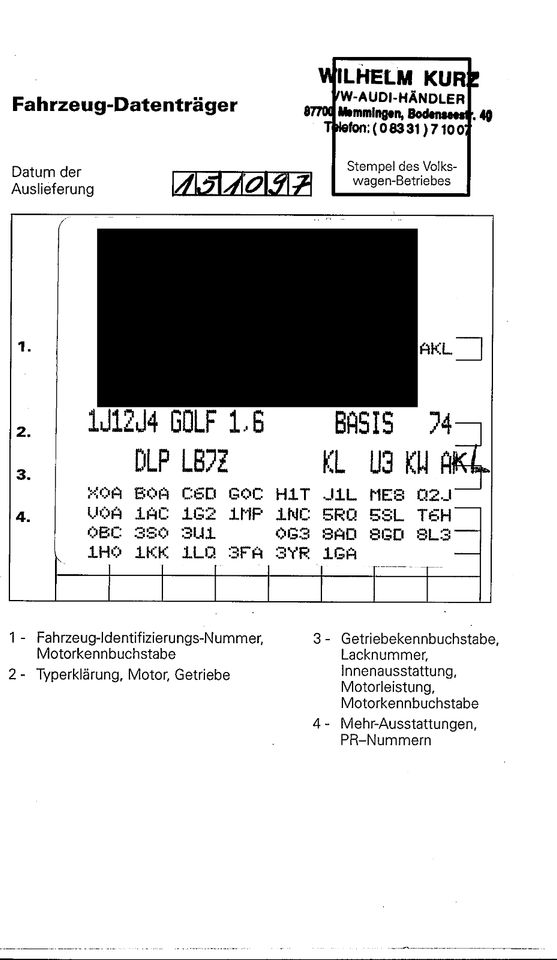 Golf 4 IV Comfortline 1,6 l Klima ohne TÜV für Bastler in Esslingen
