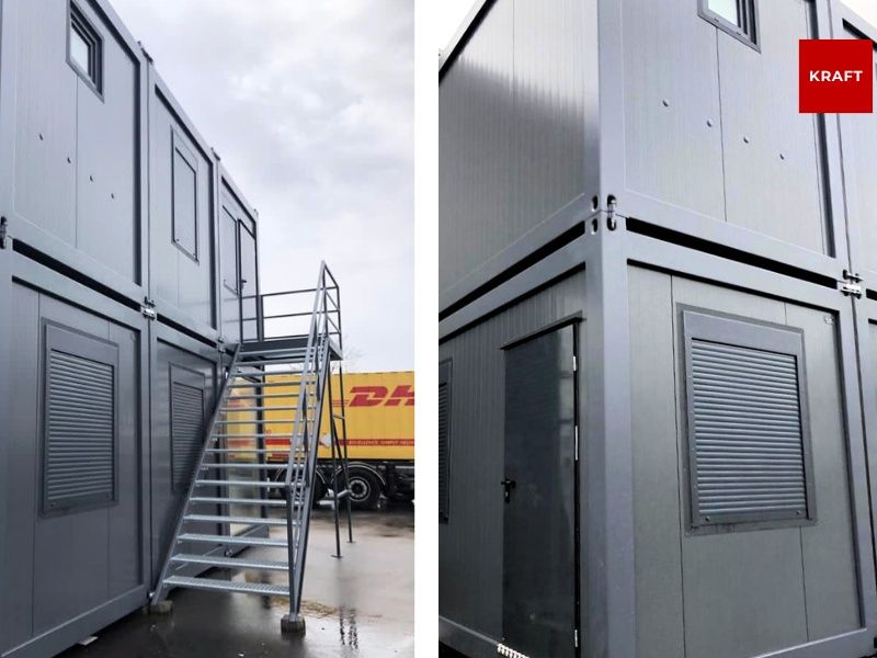 Bürocontaineranlage | 2 Stockwerke | 6 Module | 80 m² in Dachau